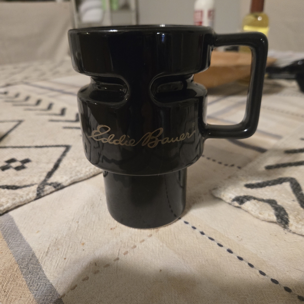 Eddie Bauer Glossy Black Mug